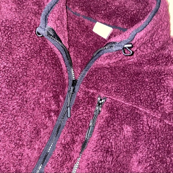 PINK by Victoria Secret 3/4 zip Sherpa pullover - Picture 2 of 3